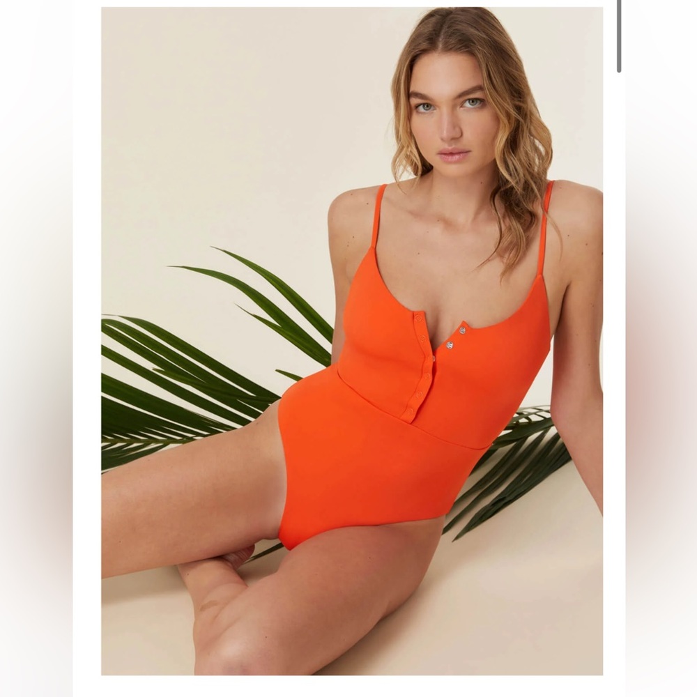 Andie Women's Orange One Piece Swimsuit. Size XLT. NWT.